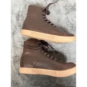 Nobull Trainers Shoes Mens 4 Womens 5.5 Brown Perforated Leather High Top NOBULL | Shoes | Nobull Trainers Shoes Mens 4 Womens 55  main image 4